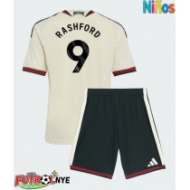 Camiseta Manchester United Marcus Rashford #9 Tercera Equipación para niños 2026-27 manga corta (+ pantalones cortos)